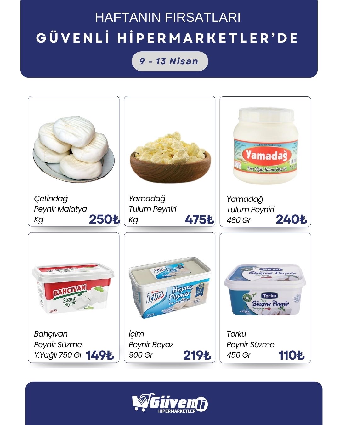 Bol çeşit uygun fiyata Güvenli Hipermarketler’de🛒