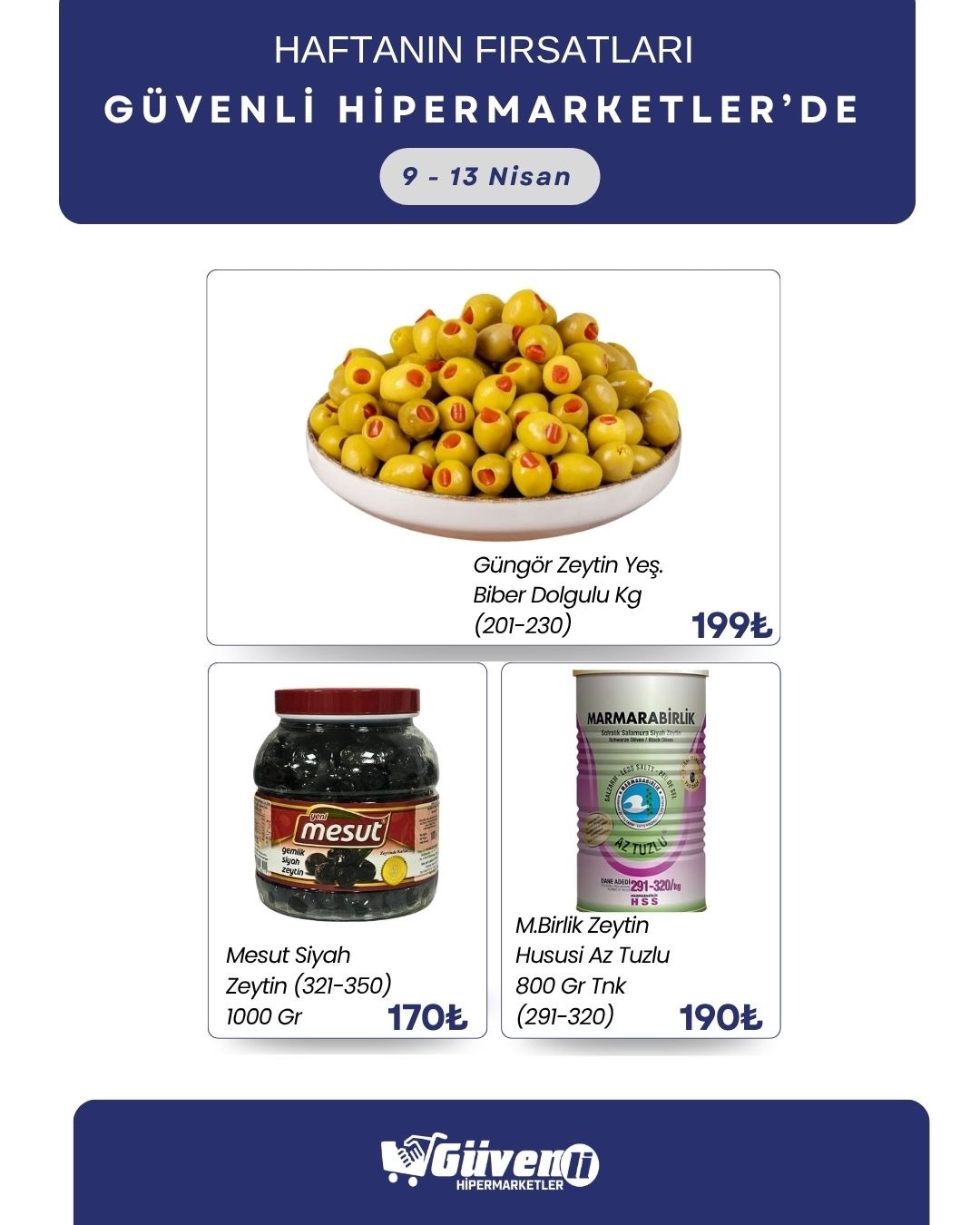 Bol çeşit uygun fiyata Güvenli Hipermarketler’de🛒