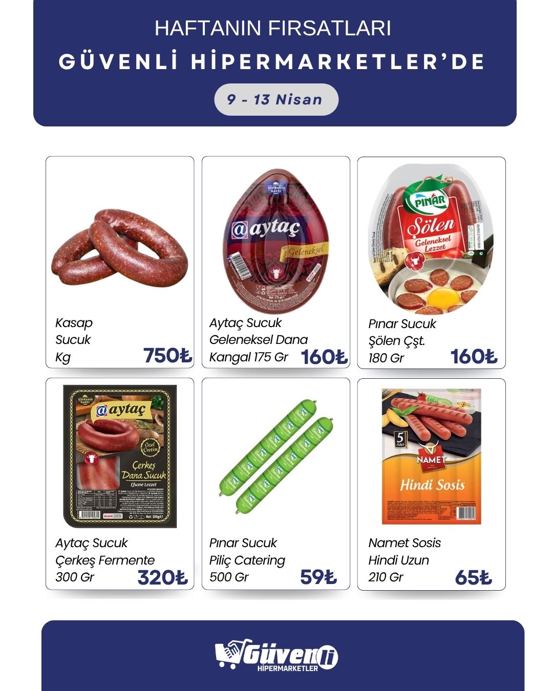 Bol çeşit uygun fiyata Güvenli Hipermarketler’de🛒