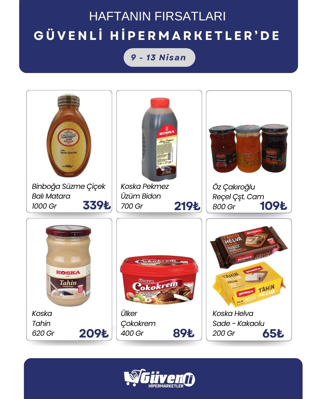 Bol çeşit uygun fiyata Güvenli Hipermarketler’de🛒