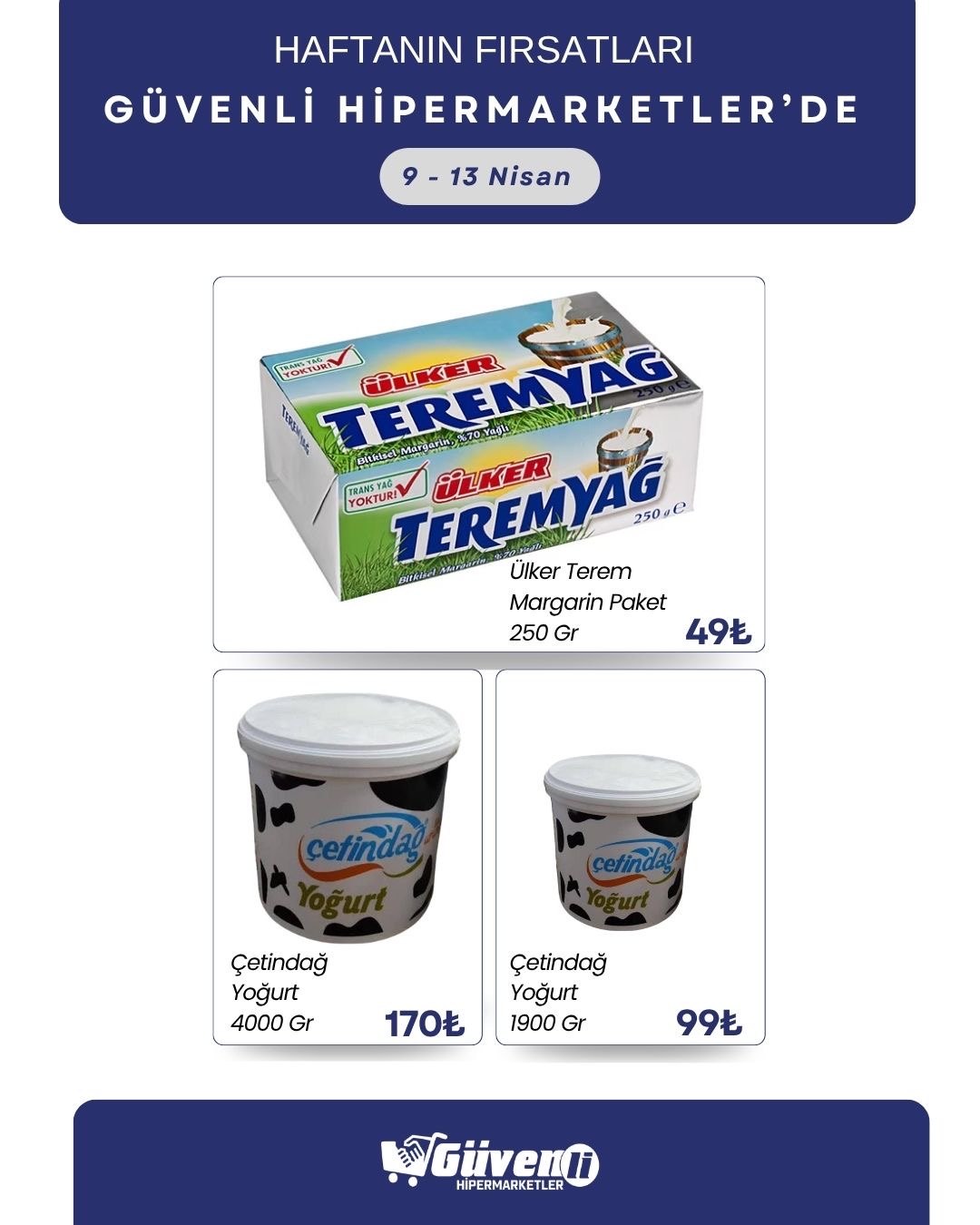 Bol çeşit uygun fiyata Güvenli Hipermarketler’de🛒