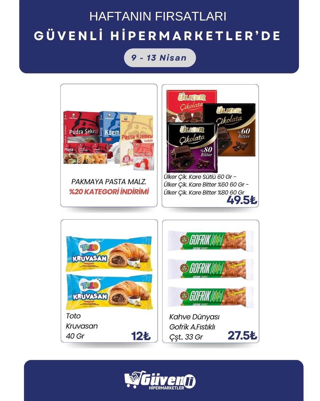 Bol çeşit uygun fiyata Güvenli Hipermarketler’de🛒