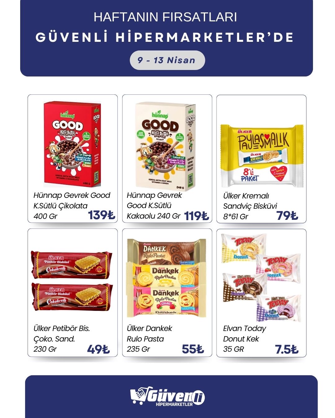 Bol çeşit uygun fiyata Güvenli Hipermarketler’de🛒