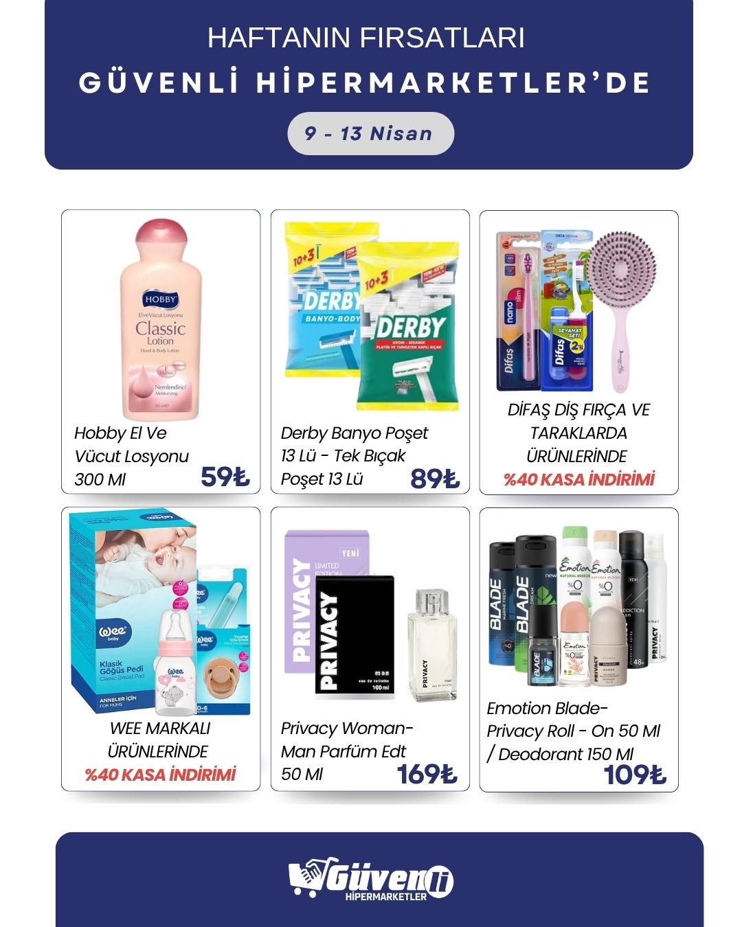 Bol çeşit uygun fiyata Güvenli Hipermarketler’de🛒