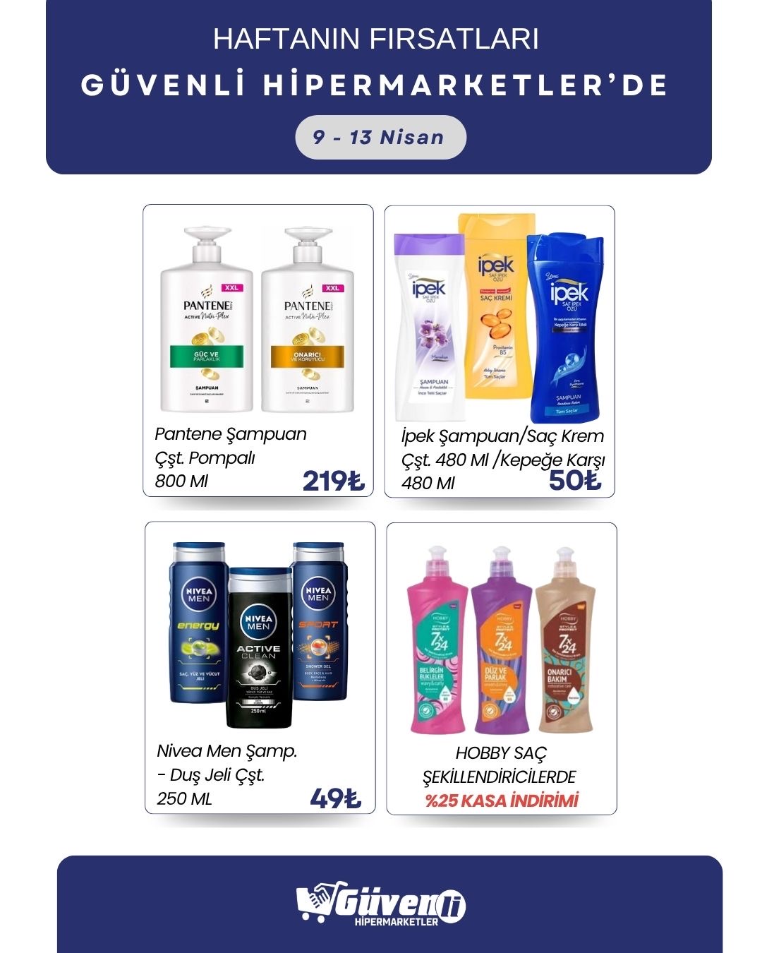 Bol çeşit uygun fiyata Güvenli Hipermarketler’de🛒